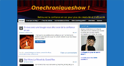 Desktop Screenshot of onechroniqueshow.com