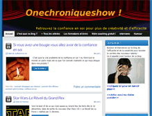 Tablet Screenshot of onechroniqueshow.com